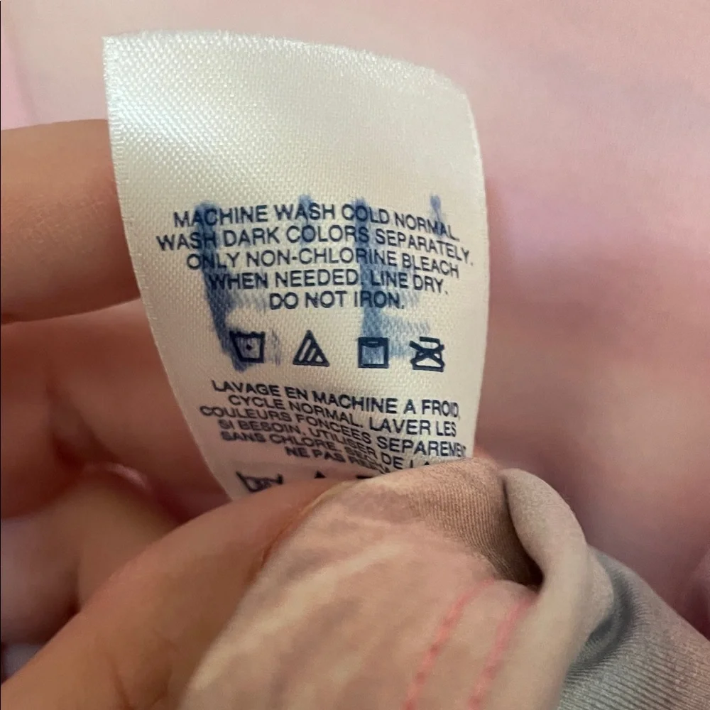 LANDS’ END UGC Girls Size Medium (8) Pink and Pastel Gradient swim tee - Picture 5 of 7